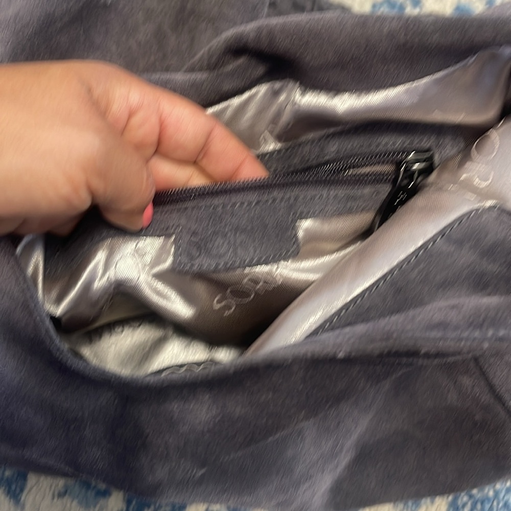 Sorial gray Suede slouch bag - Picture 10 of 14